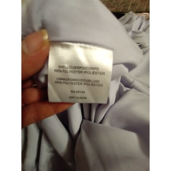 Gal Meets Glam Seraphina Bodice Midi Dress Lavender Size 8. Short Sleeve V-Neck - Picture 12 of 16